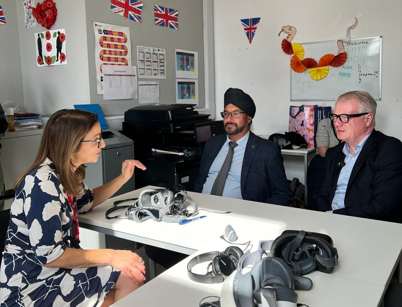 Warinder Juss and Richard Parker experience Cornerstone VR